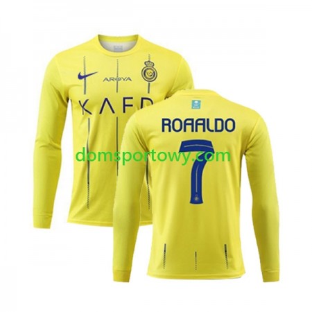 Koszulka Al-Nassr Ronaldo 7 Domowe Koszulki Piłkarskie 2023-2024 Długi Rękaw